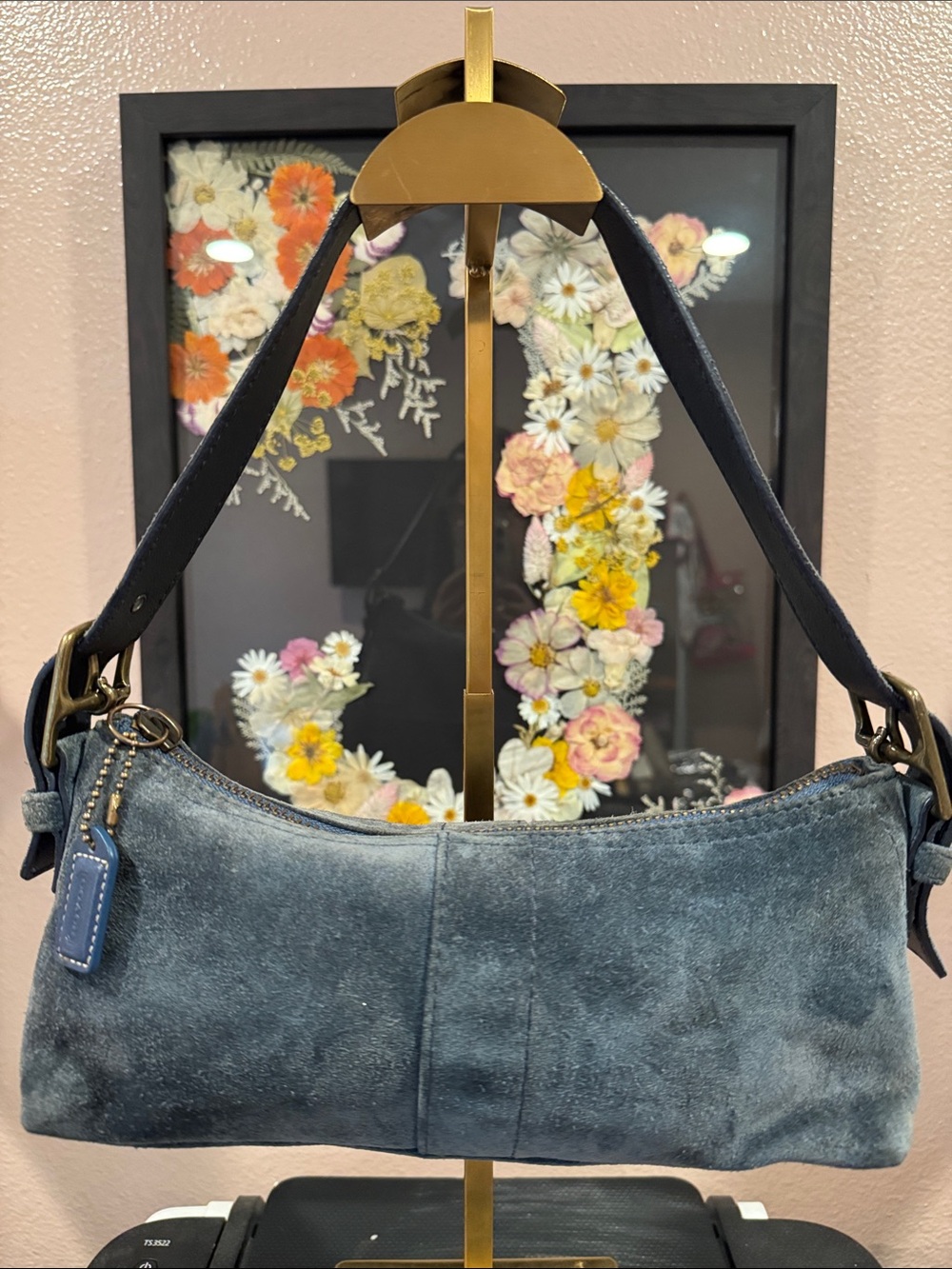 Coach Vintage 2004 Hamptons Suede Demi Bag
